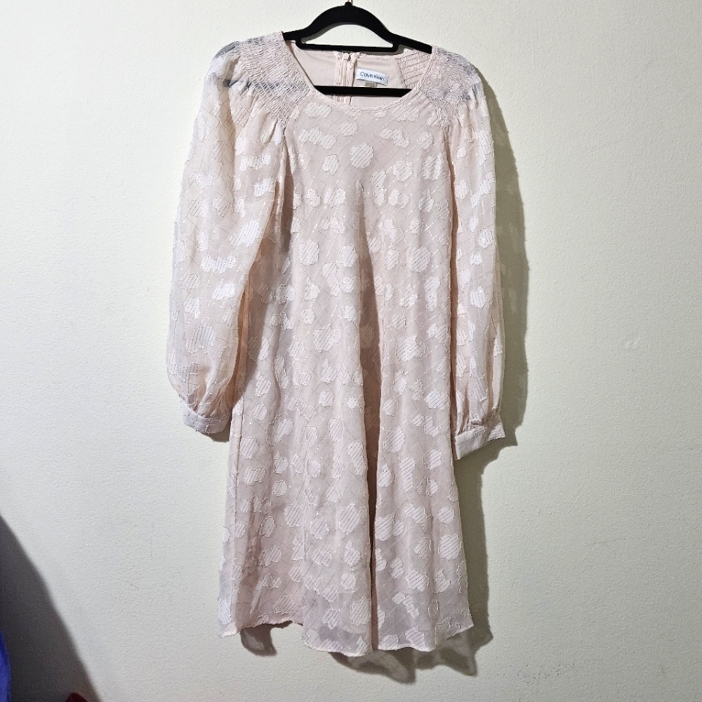 Calvin Klein Sparkly Chiffon Dress